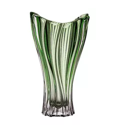 Aurum Crystal váza Plantica green 320 mm